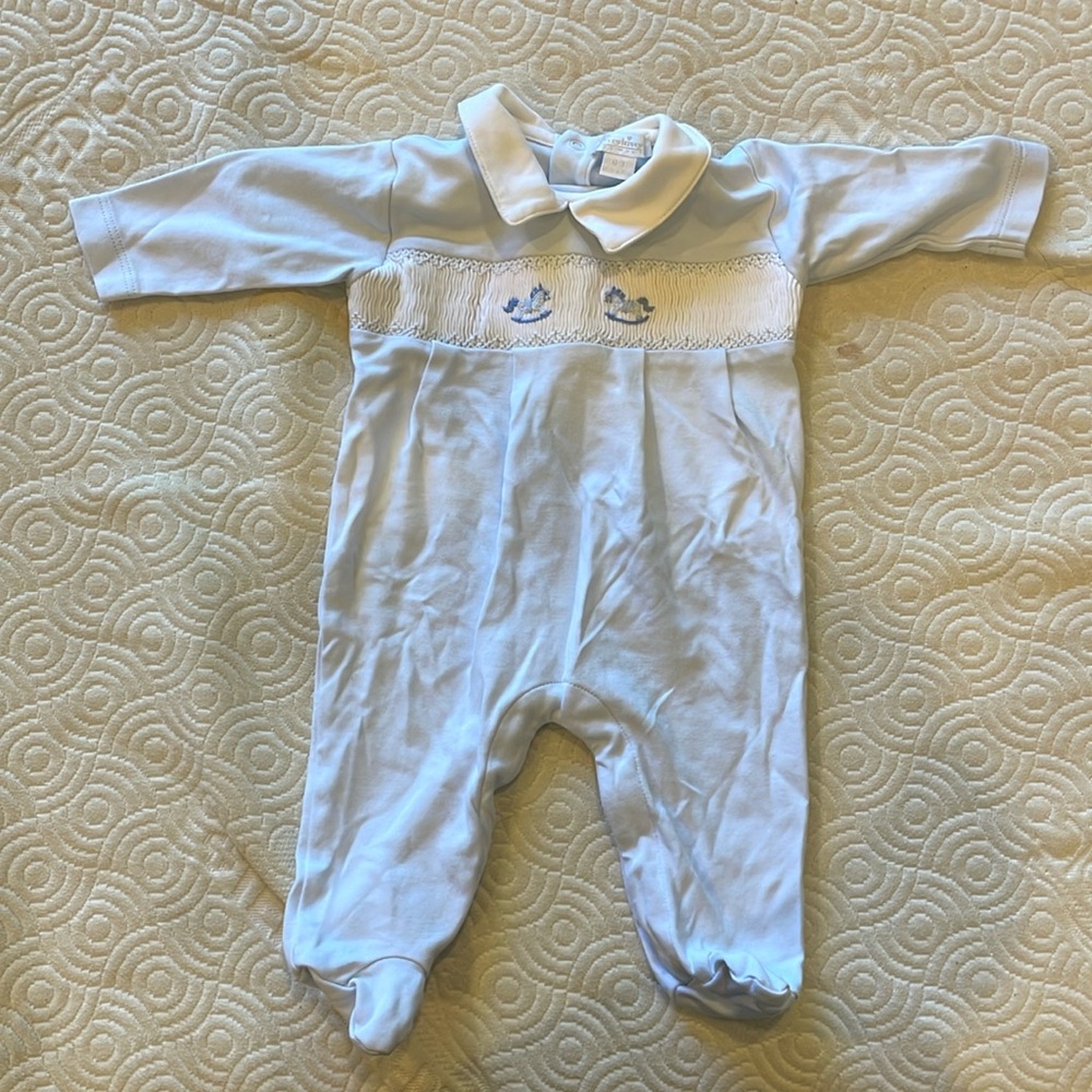 Kissy Kissy light blue 0-3M footie